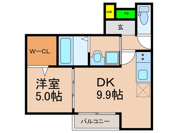 フジパレス出来島Ⅰ番館の物件間取画像